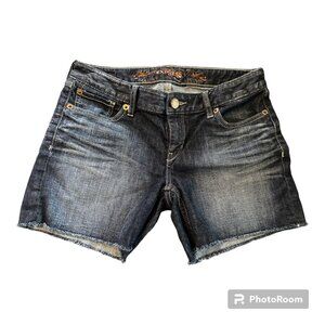 Express Womens Denim Shorts with frayed bottom - size 6 - Like New